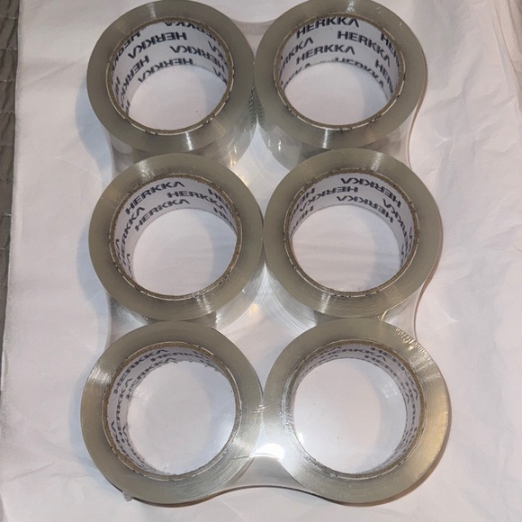 Other - Heavy Duty Clear Packaging Tape Pack of 6 for Shipping 2” Wide, 65 Yards p/roll